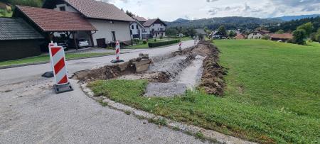 Ureditev pločnika v Godoviču_Foto MA-JU Inženiring